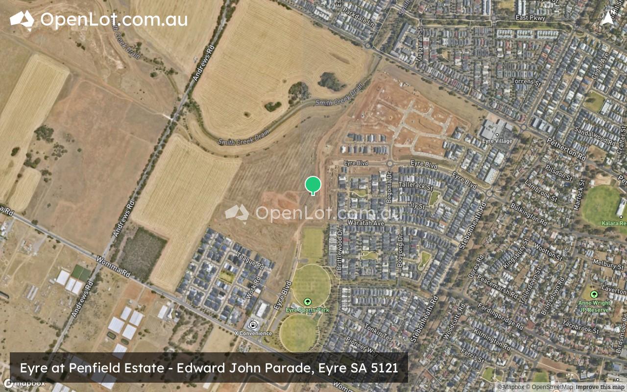 Satellite image for Eyre at Penfield Estate - Edward John Parade, Eyre SA 5121