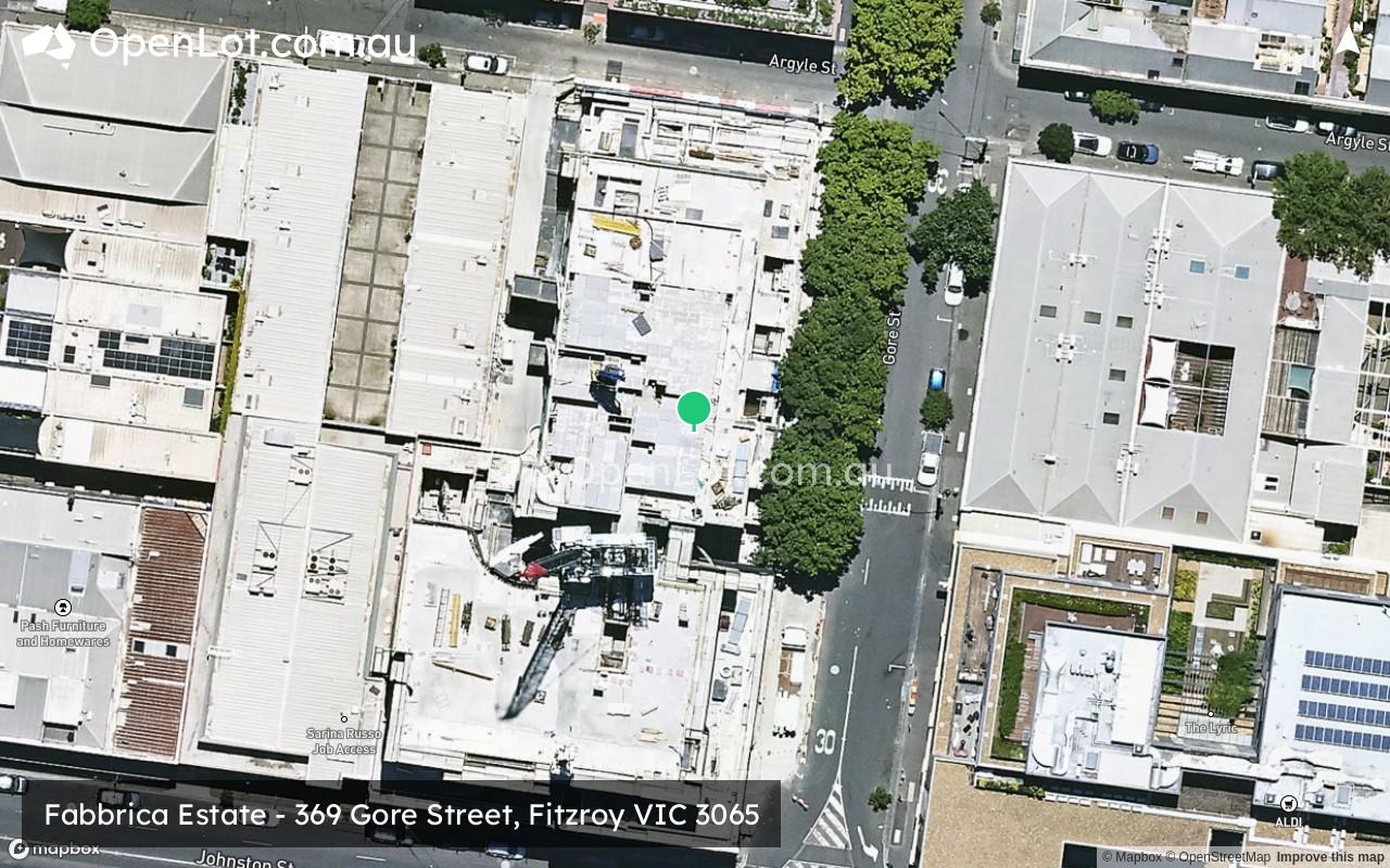 Satellite image for Fabbrica Estate - 369 Gore Street, Fitzroy VIC 3065