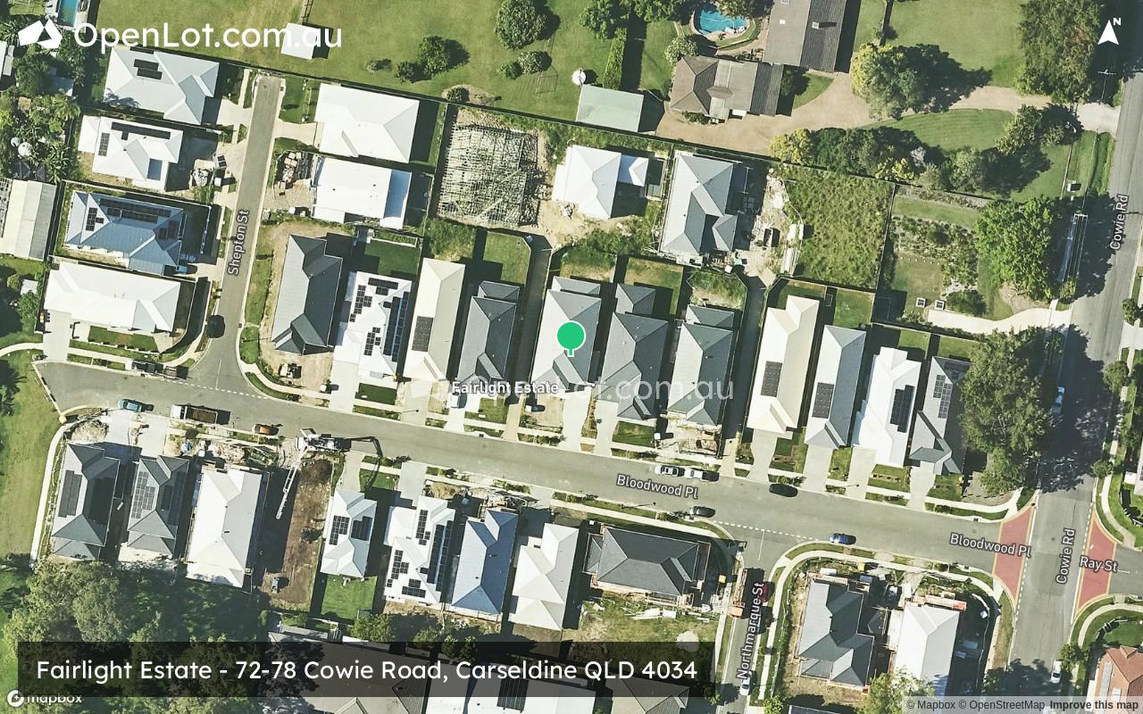 Satellite image for Fairlight Estate - 72-78 Cowie Road, Carseldine QLD 4034