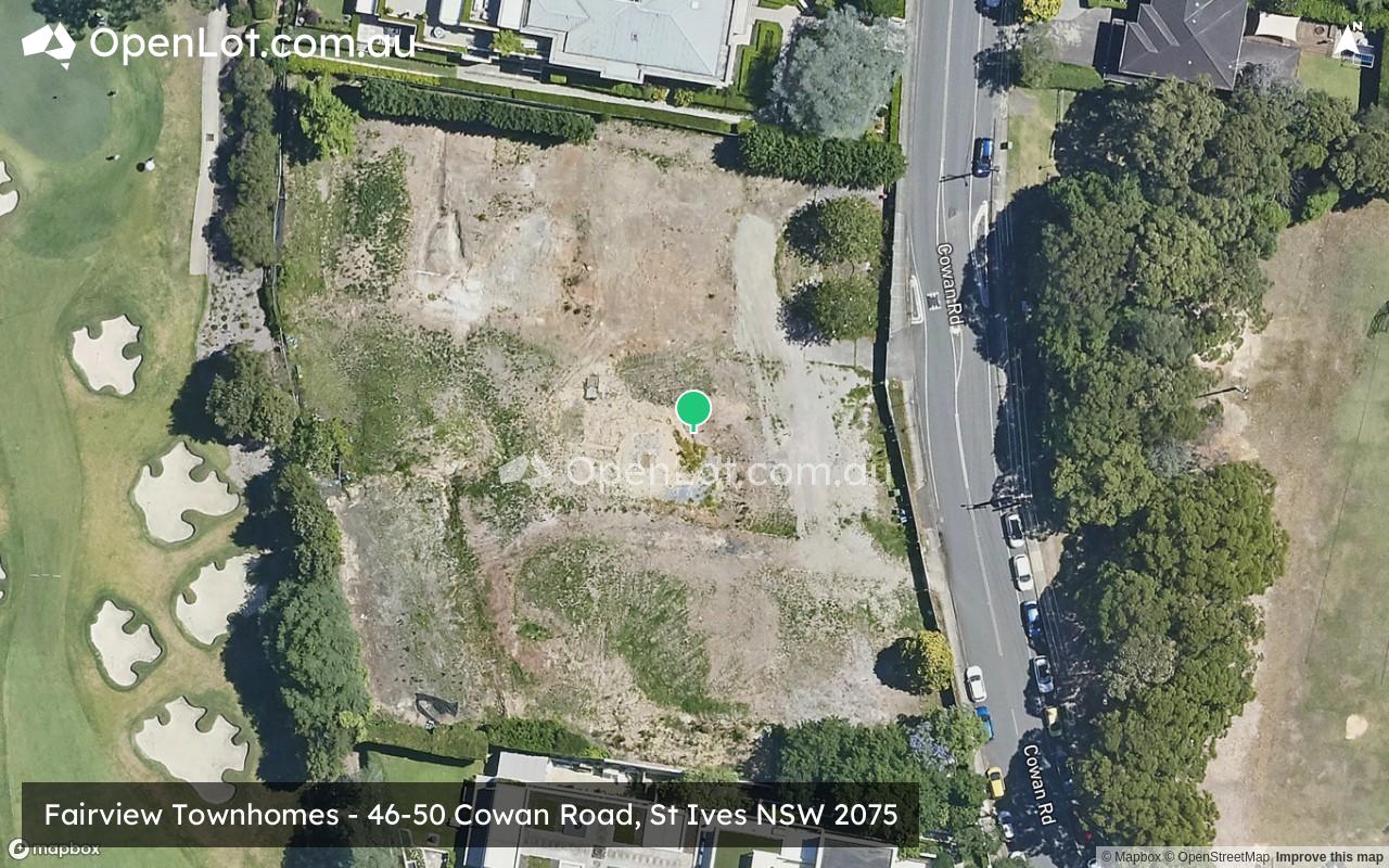 Satellite image for Fairview Townhomes - 46-50 Cowan Road, St Ives NSW 2075