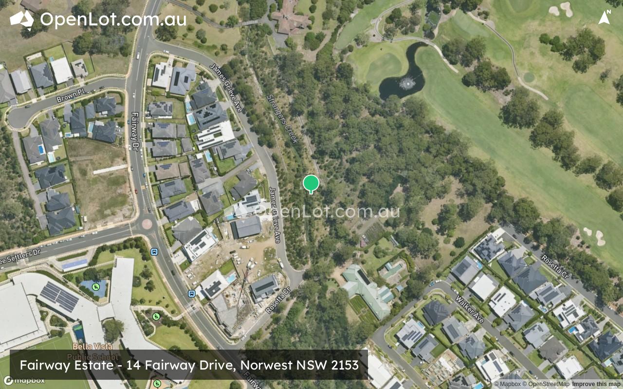 Satellite image for Fairway Estate - 14 Fairway Drive, Norwest NSW 2153