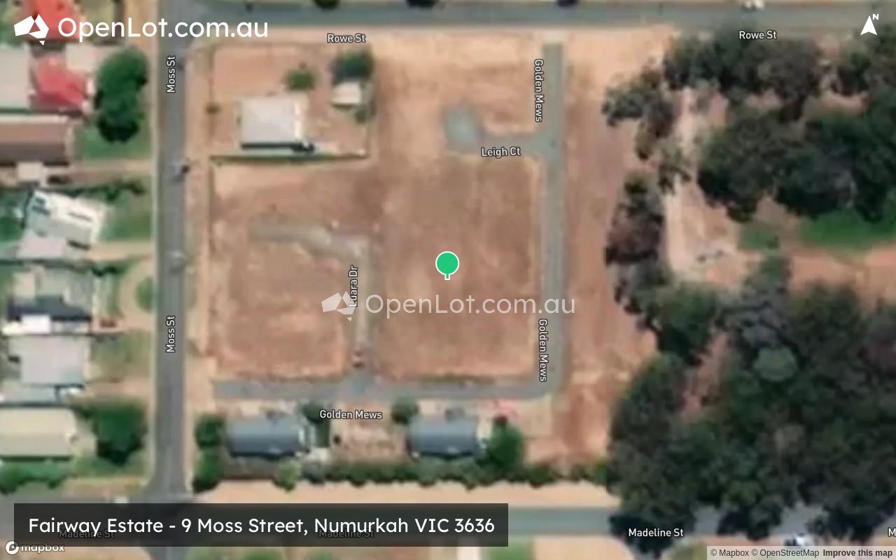 Satellite image for Fairway Estate - 9 Moss Street, Numurkah VIC 3636