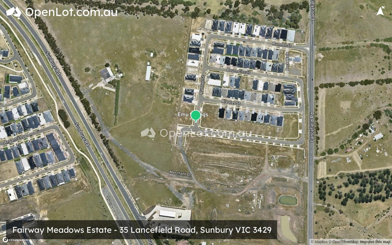 Satellite image for Fairway Meadows Estate - 35 Lancefield Road, Sunbury VIC 3429