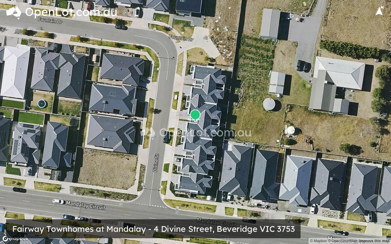 Satellite image for Fairway Townhomes at Mandalay - 4 Divine Street, Beveridge VIC 3753