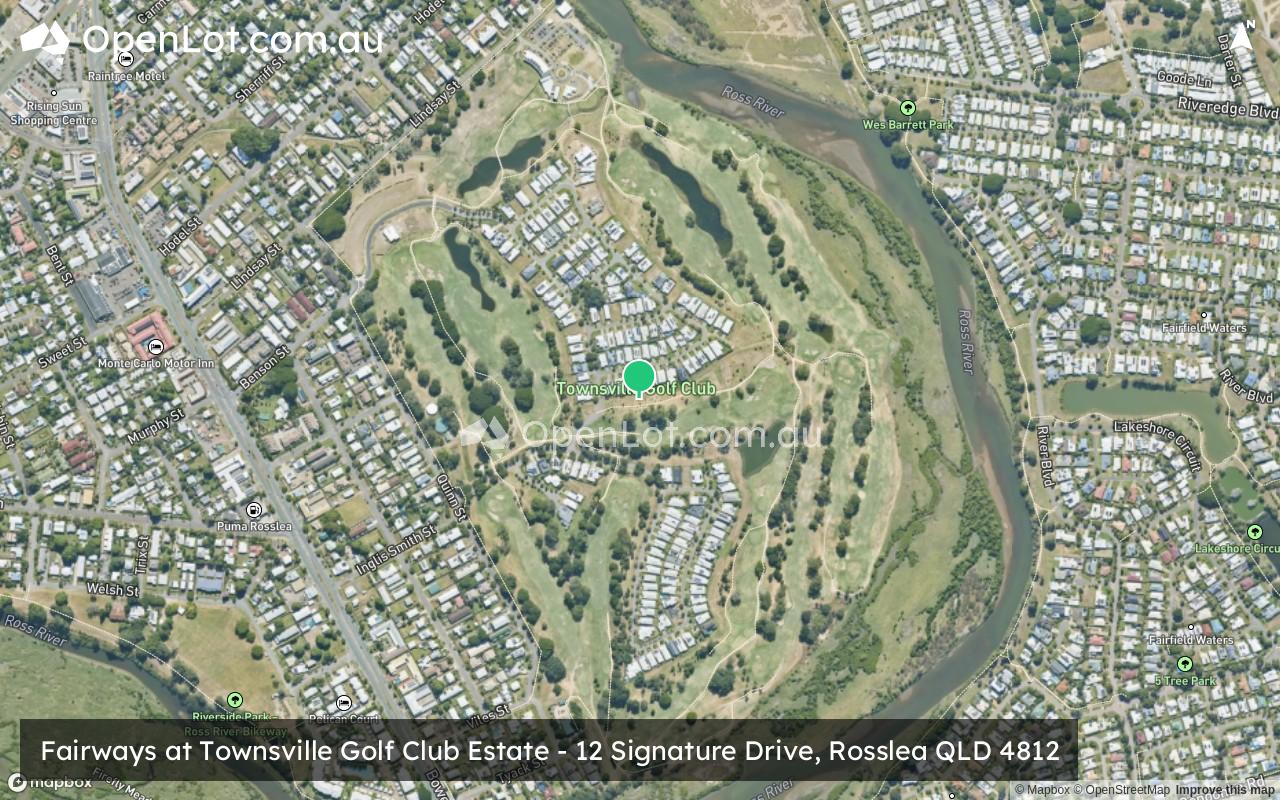 Satellite image for Fairways at Townsville Golf Club Estate - 12 Signature Drive, Rosslea QLD 4812