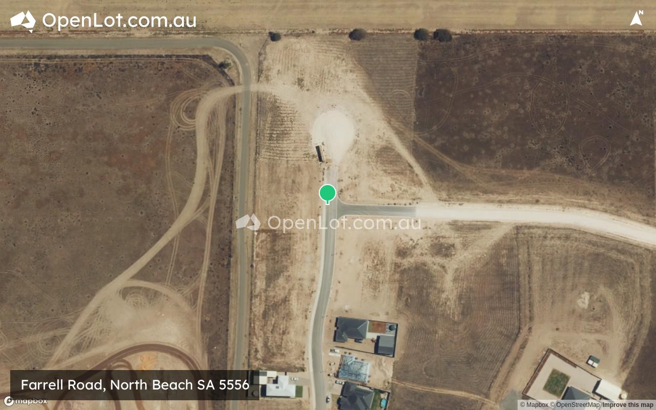 Satellite image for Farrell Road, North Beach SA 5556
