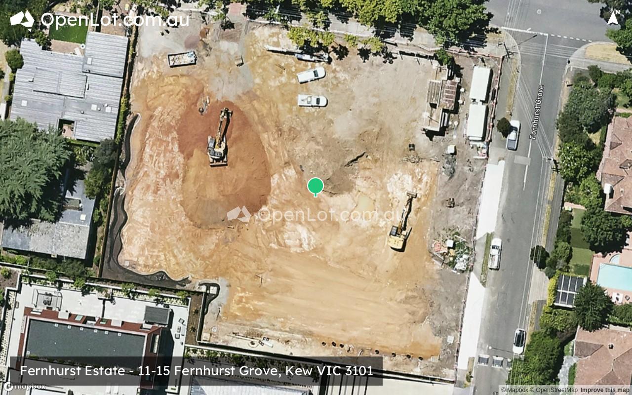 Satellite image for Fernhurst Estate - 11-15 Fernhurst Grove, Kew VIC 3101