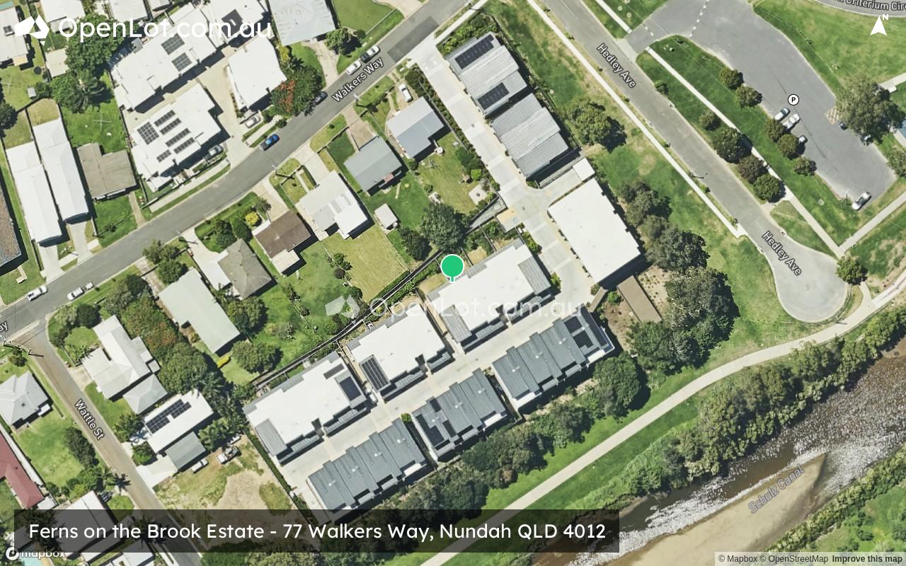 Satellite image for Ferns on the Brook Estate - 77 Walkers Way, Nundah QLD 4012