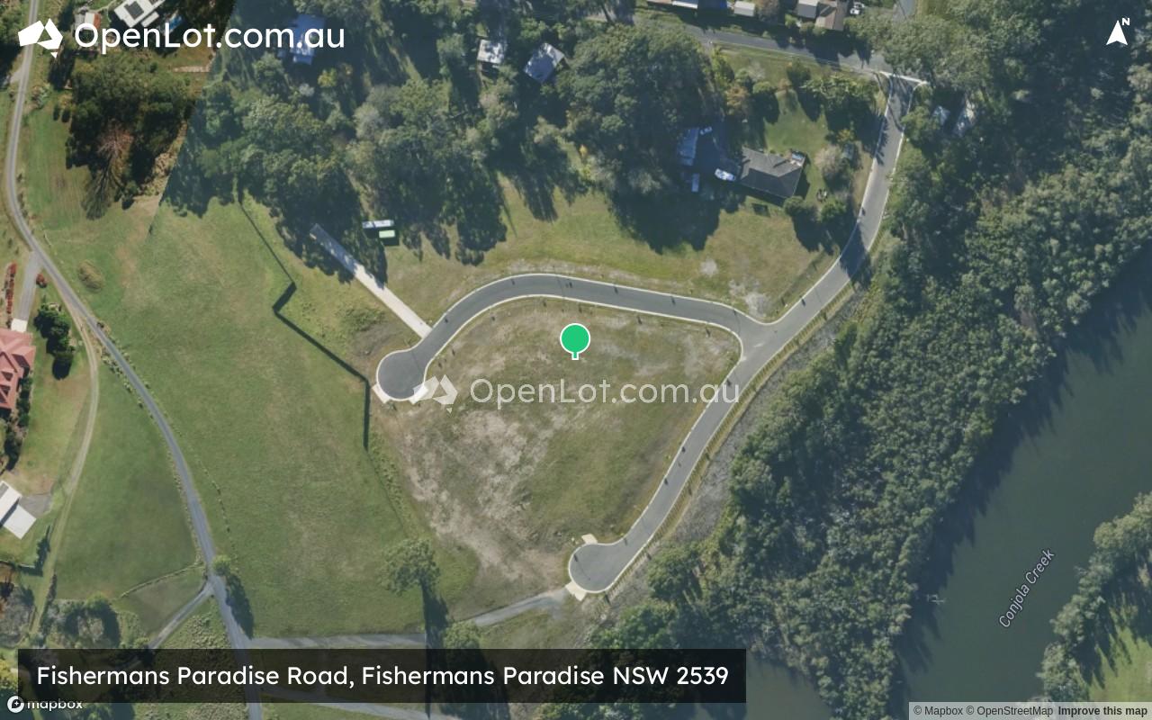 Satellite image for Fishermans Paradise Road, Fishermans Paradise NSW 2539