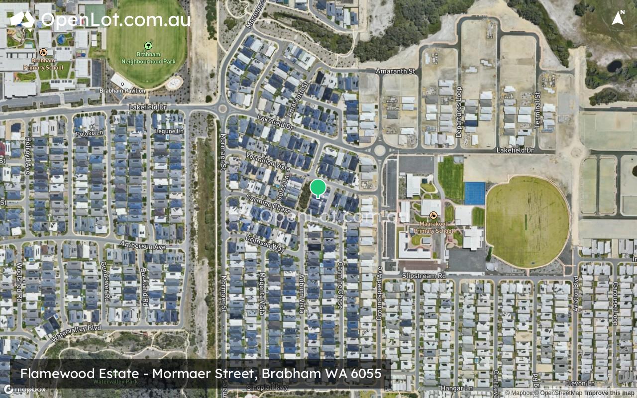 Satellite image for Flamewood Estate - Mormaer Street, Brabham WA 6055
