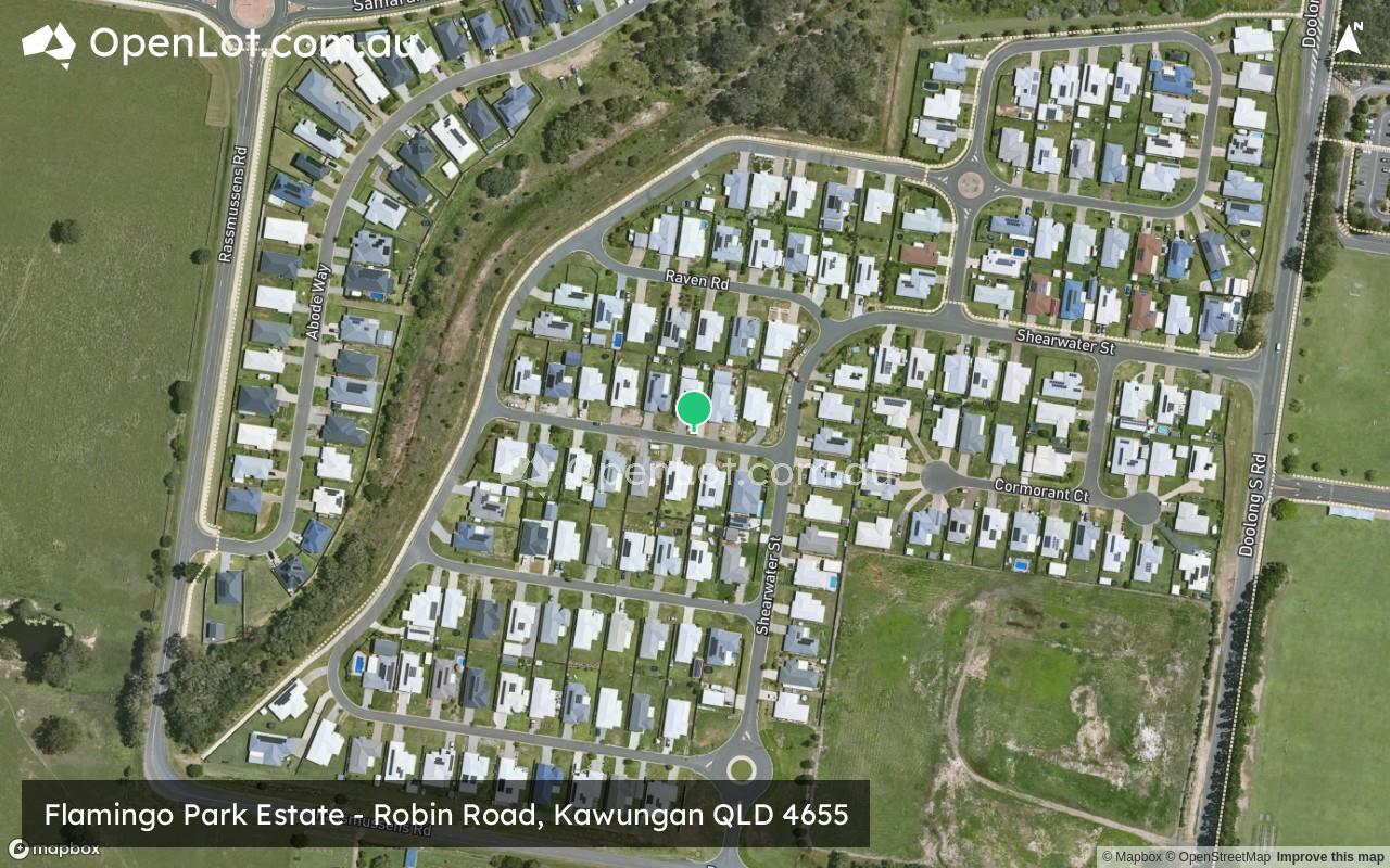 Satellite image for Flamingo Park Estate - Robin Road, Kawungan QLD 4655