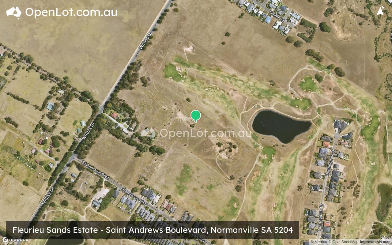 Satellite image for Fleurieu Sands Estate - Saint Andrews Boulevard, Normanville SA 5204