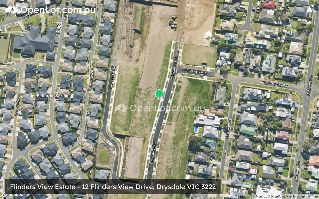Satellite image for Flinders View Estate - 12 Flinders View Drive, Drysdale VIC 3222