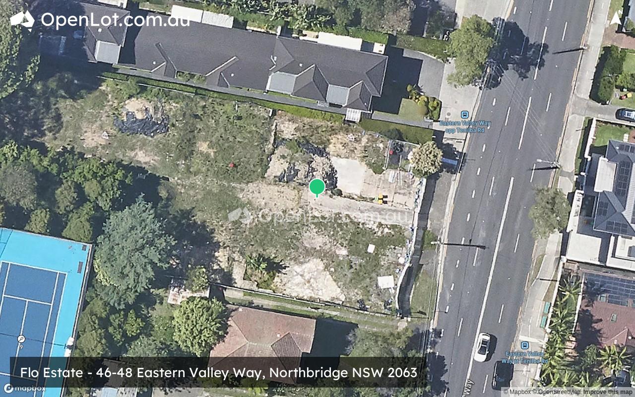 Satellite image for Flo Estate - 46-48 Eastern Valley Way, Northbridge NSW 2063