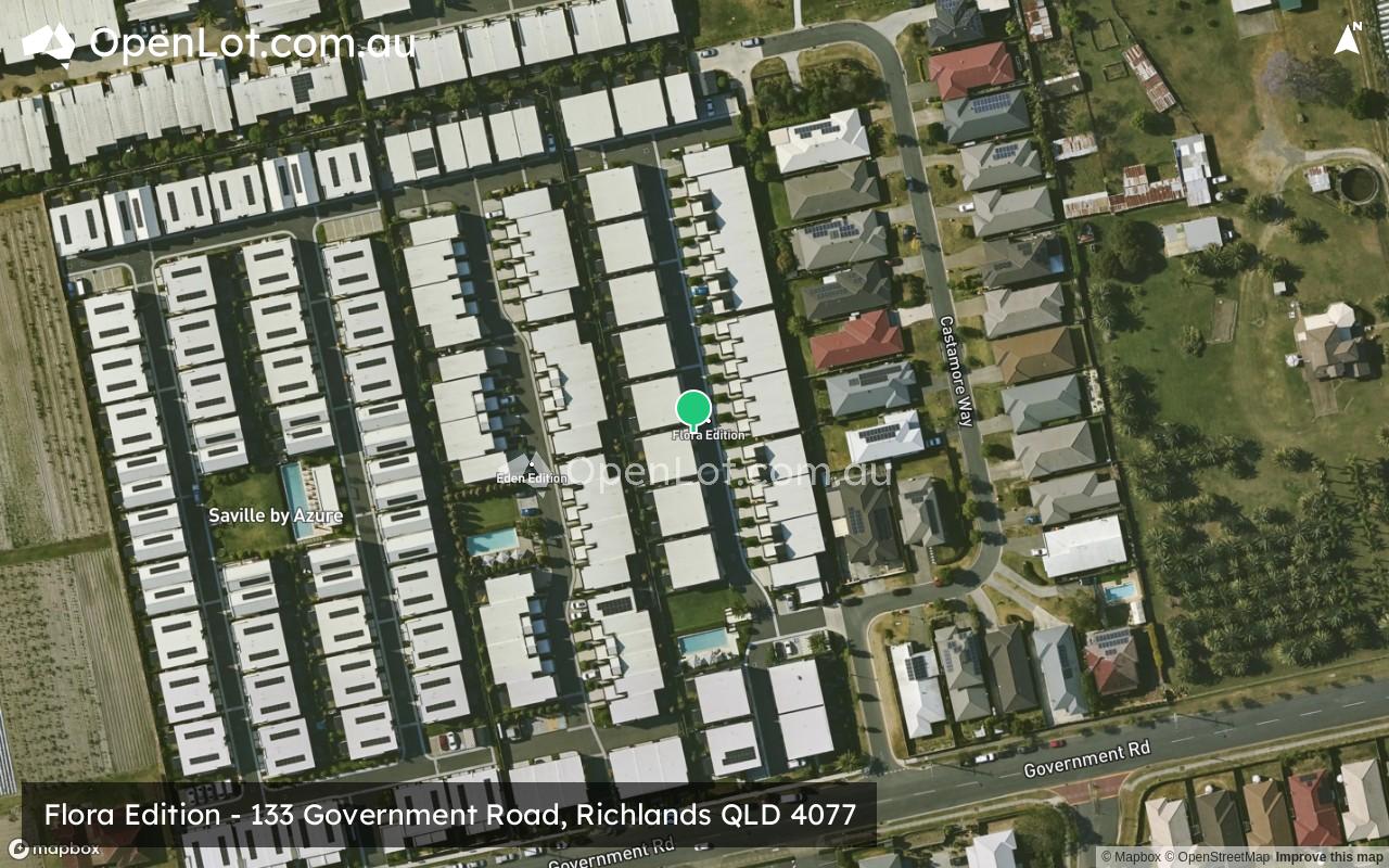 Satellite image for Flora Edition - 133 Government Road, Richlands QLD 4077