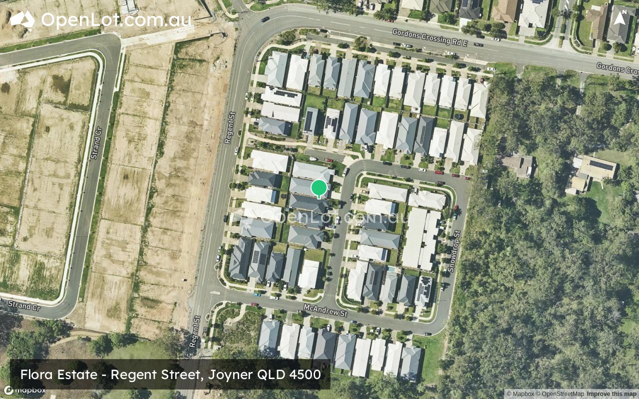 Satellite image for Flora Estate - Regent Street, Joyner QLD 4500