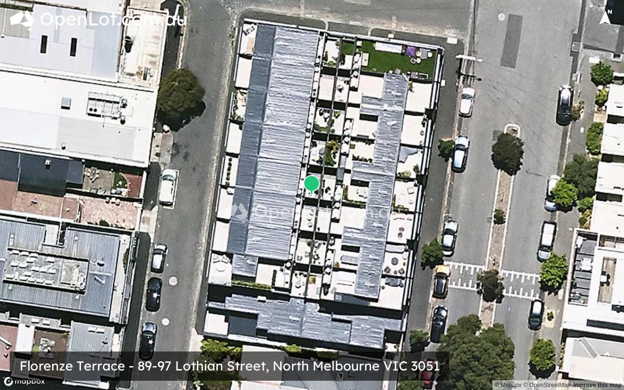 Satellite image for Florenze Terrace - 89-97 Lothian Street, North Melbourne VIC 3051
