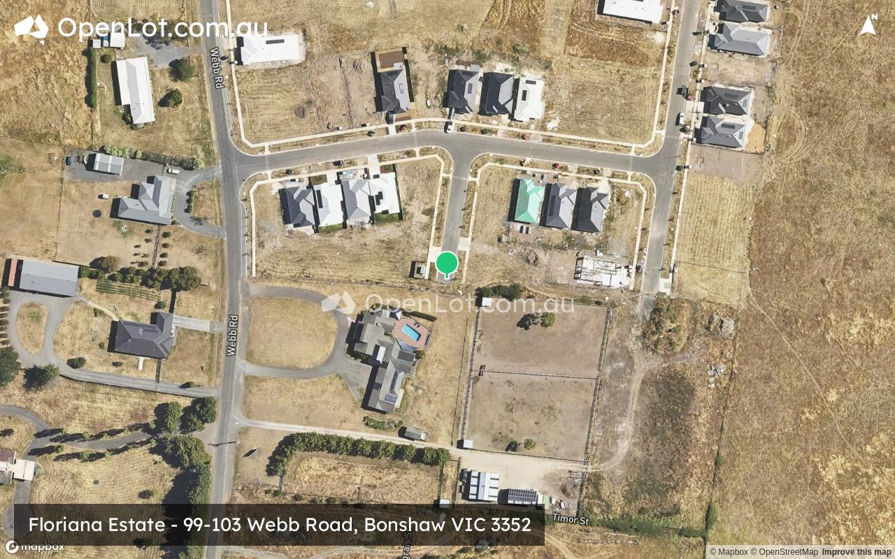 Satellite image for Floriana Estate - 99-103 Webb Road, Bonshaw VIC 3352