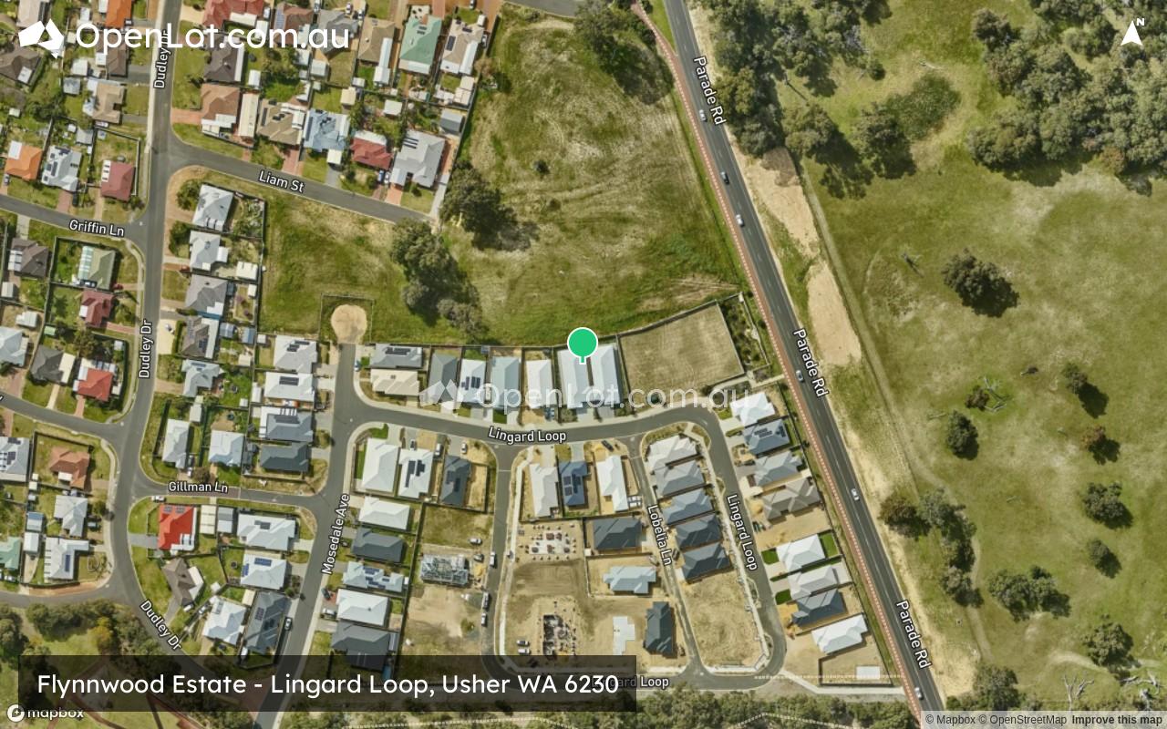 Satellite image for Flynnwood Estate - Lingard Loop, Usher WA 6230