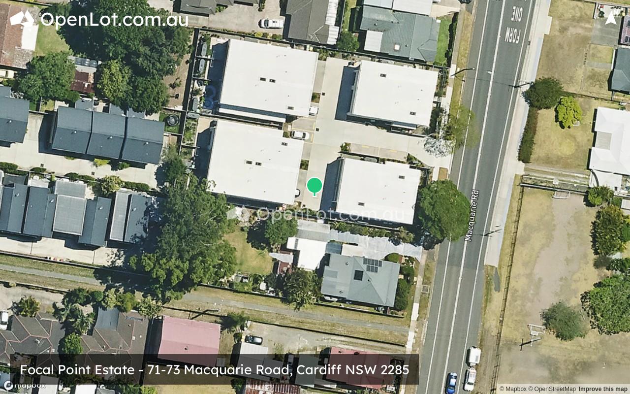 Satellite image for Focal Point Estate - 71-73 Macquarie Road, Cardiff NSW 2285