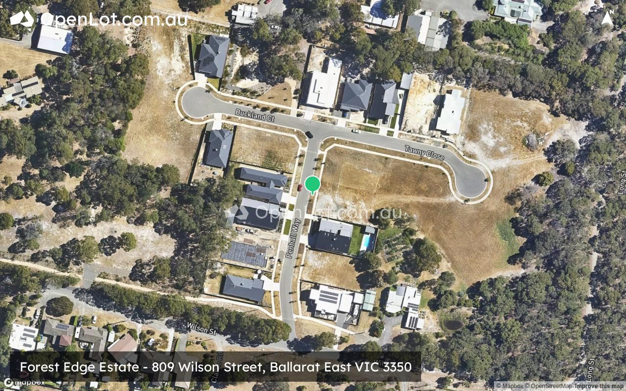 Satellite image for Forest Edge Estate - 809 Wilson Street, Ballarat East VIC 3350
