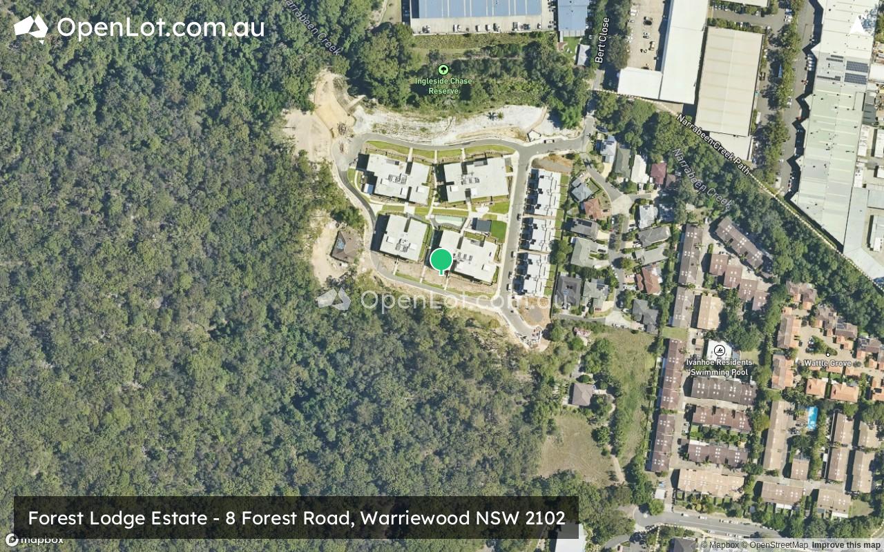 Satellite image for Forest Lodge Estate - 8 Forest Road, Warriewood NSW 2102