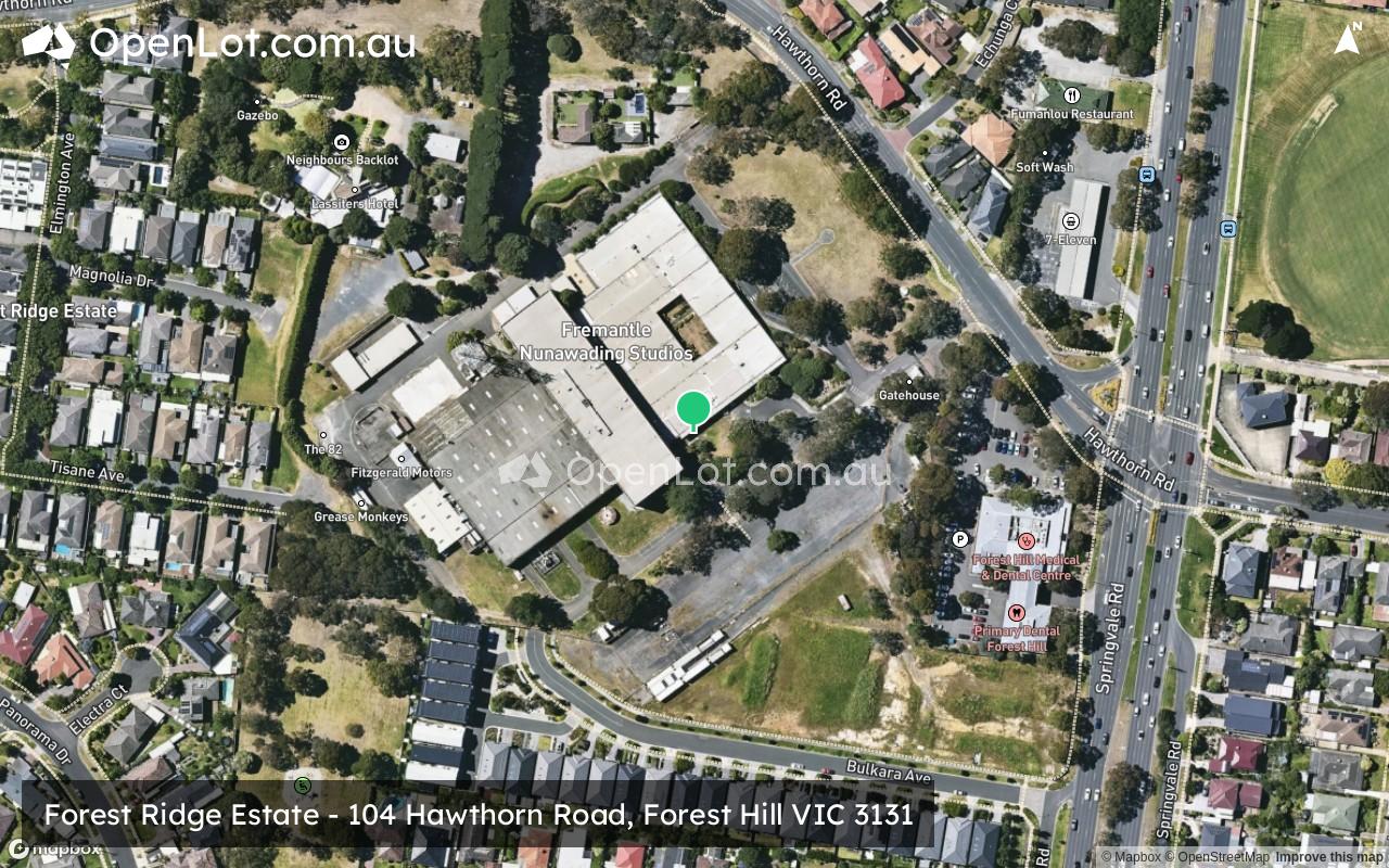 Satellite image for Forest Ridge Estate - 104 Hawthorn Road, Forest Hill VIC 3131