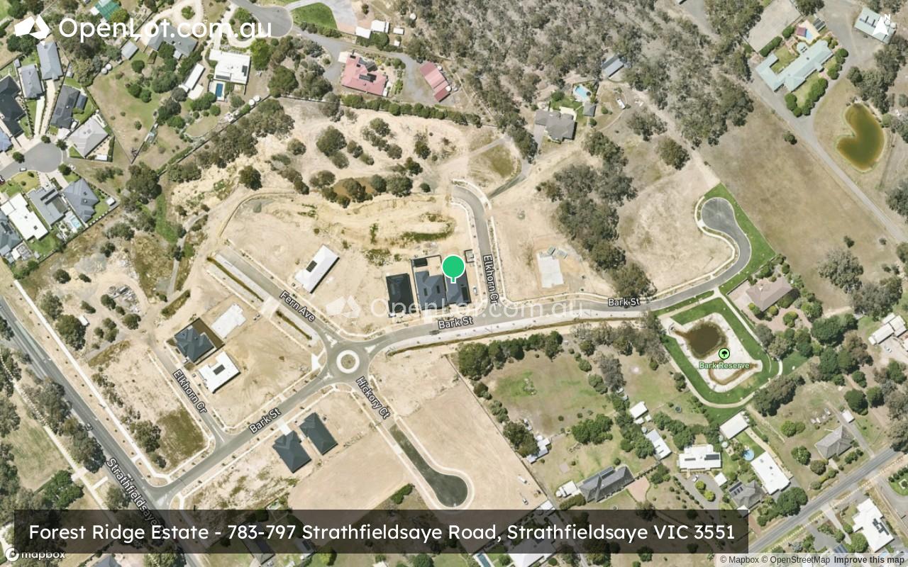 Satellite image for Forest Ridge Estate - 783-797 Strathfieldsaye Road, Strathfieldsaye VIC 3551