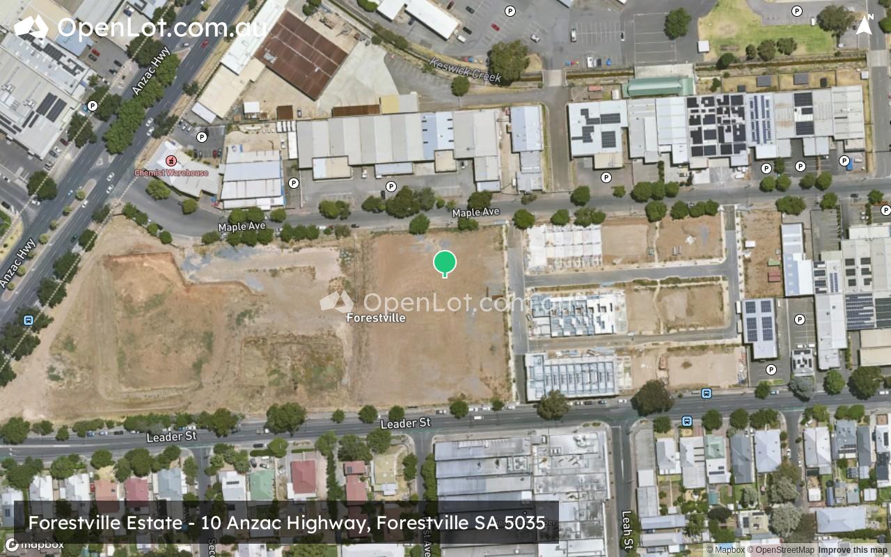 Satellite image for Forestville Estate - 10 Anzac Highway, Forestville SA 5035