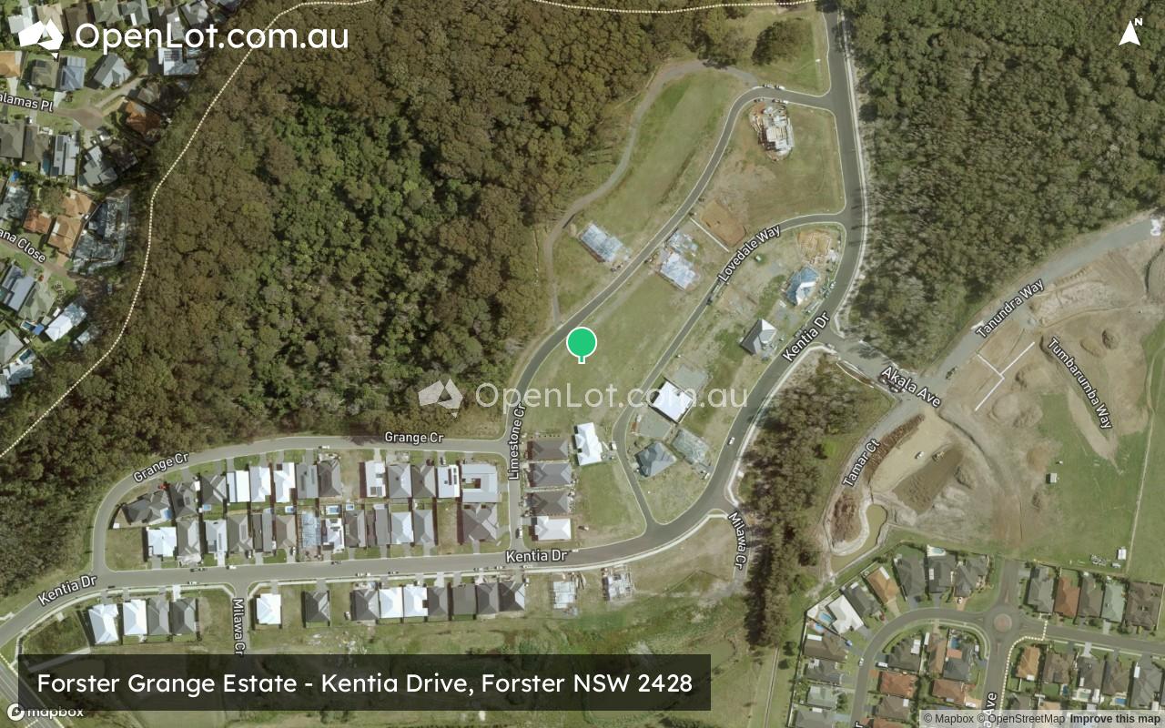 Satellite image for Forster Grange Estate - Kentia Drive, Forster NSW 2428