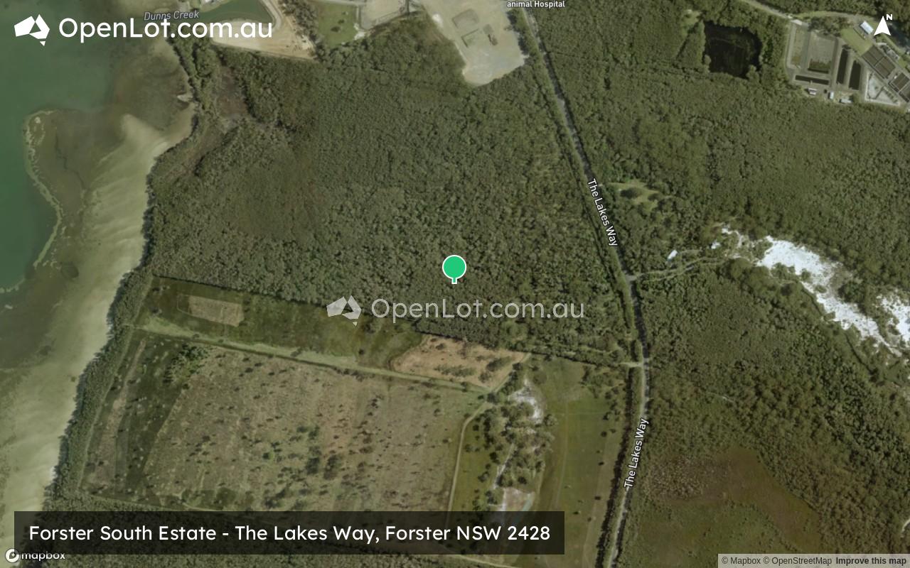 Satellite image for Forster South Estate - The Lakes Way, Forster NSW 2428