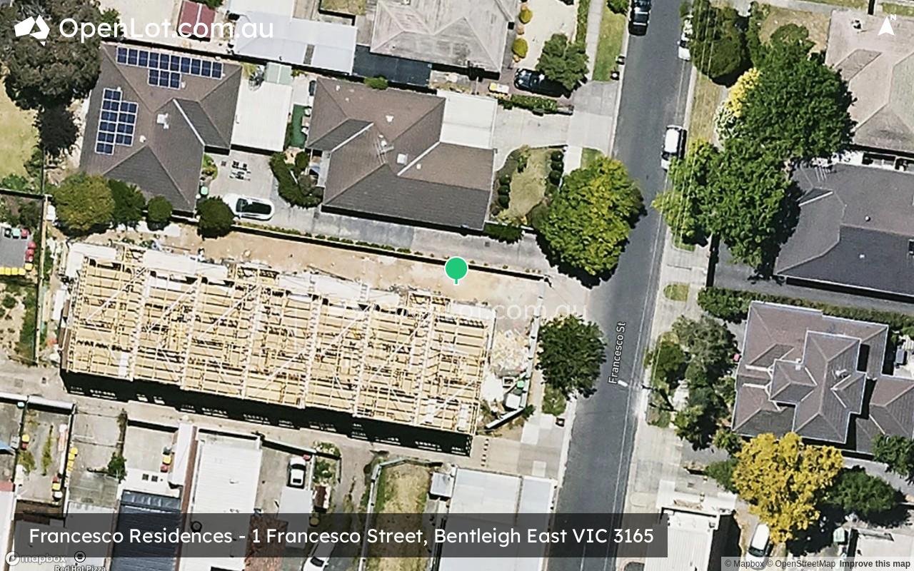 Satellite image for Francesco Residences - 1 Francesco Street, Bentleigh East VIC 3165