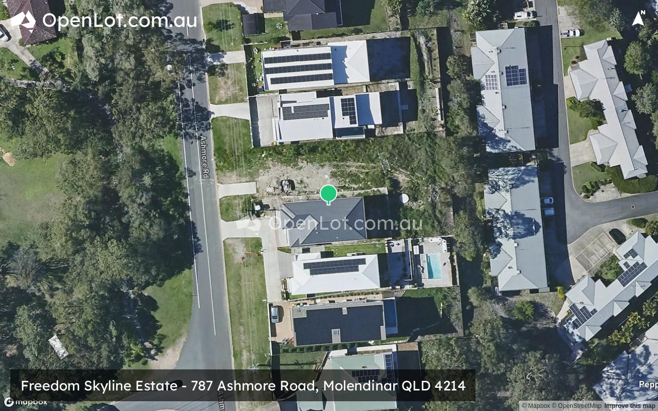 Satellite image for Freedom Skyline Estate - 787 Ashmore Road, Molendinar QLD 4214