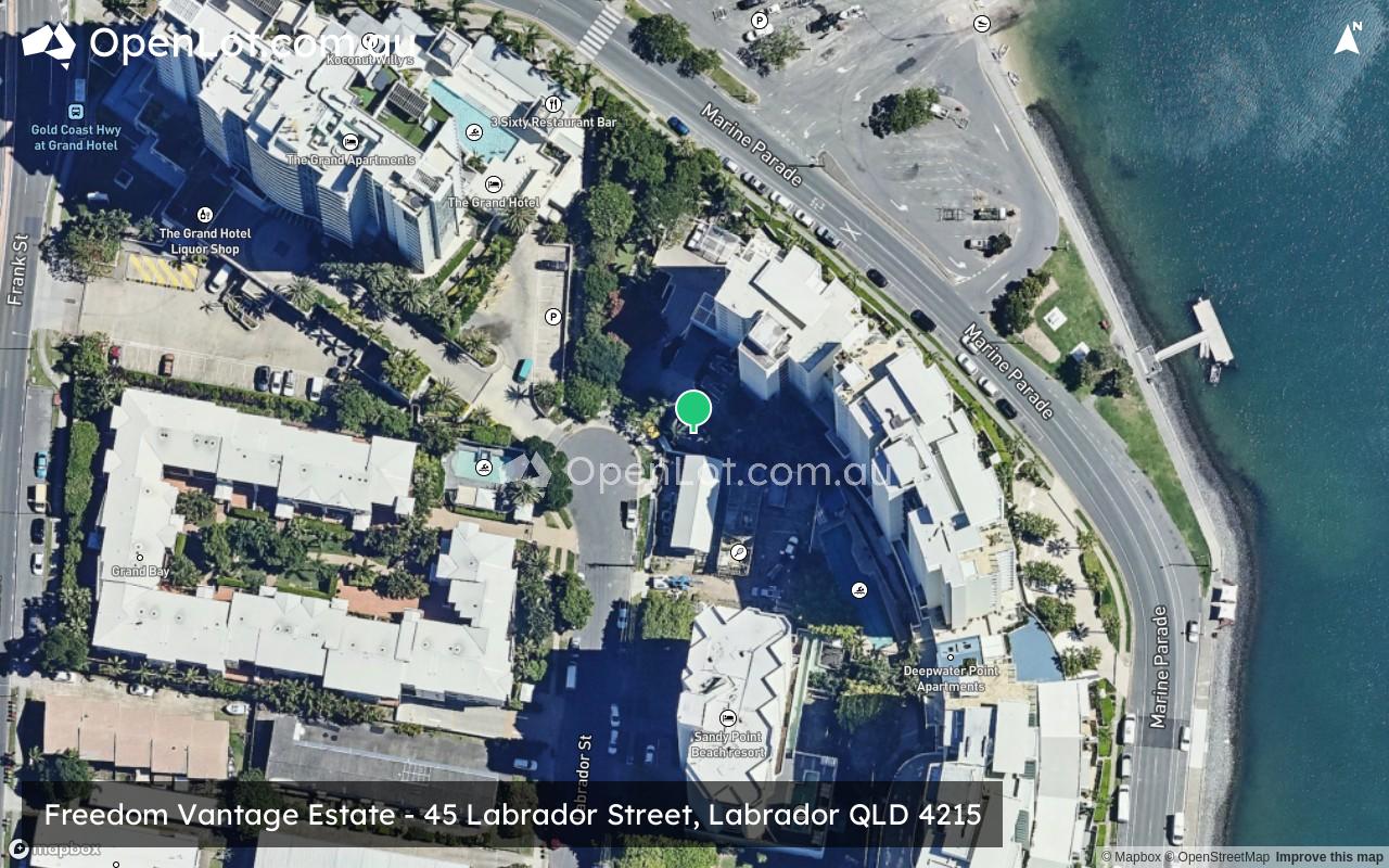 Satellite image for Freedom Vantage Estate - 45 Labrador Street, Labrador QLD 4215