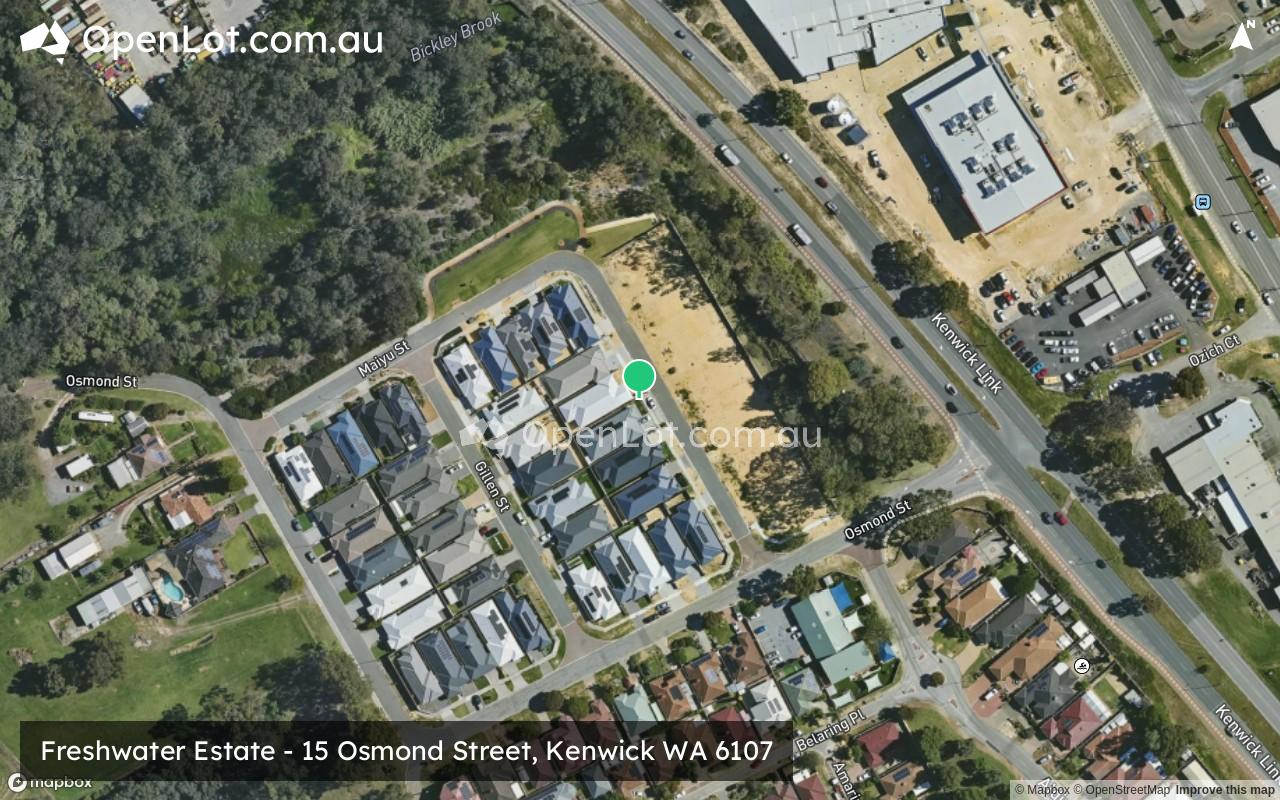 Satellite image for Freshwater Estate - 15 Osmond Street, Kenwick WA 6107