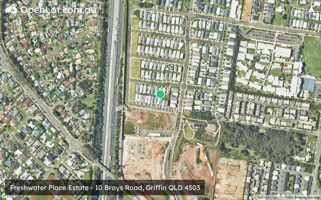 Satellite image for Freshwater Place Estate - 10 Brays Road, Griffin QLD 4503