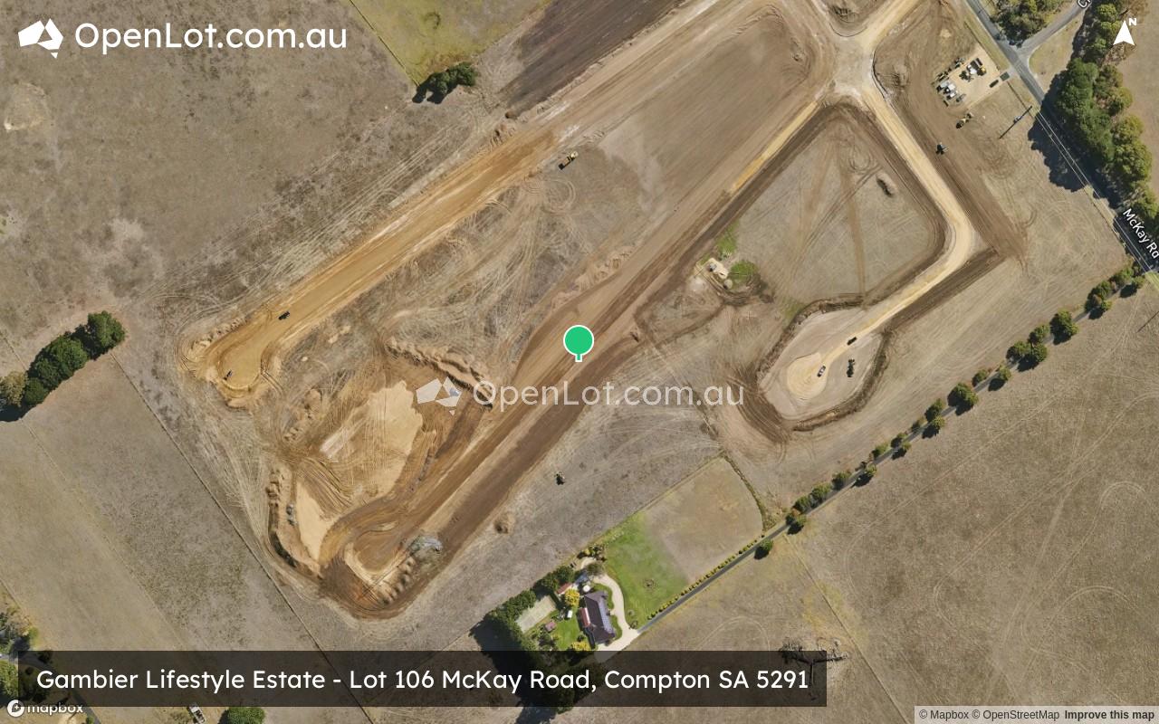 Satellite image for Gambier Lifestyle Estate - Lot 106 McKay Road, Compton SA 5291