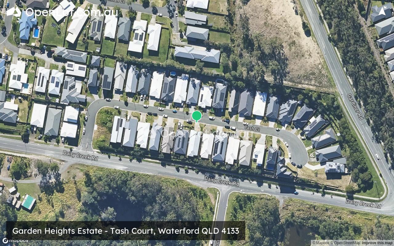 Satellite image for Garden Heights Estate - Tash Court, Waterford QLD 4133