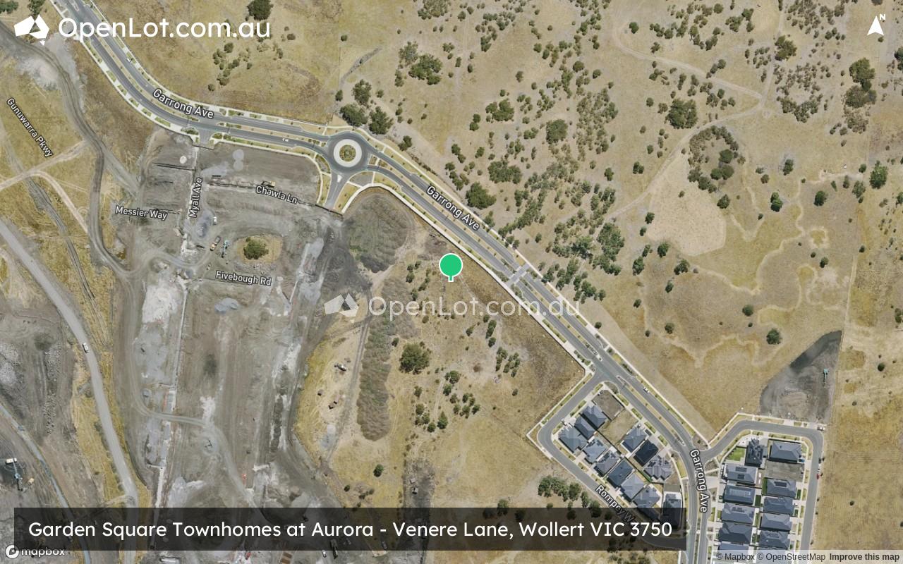Satellite image for Garden Square Townhomes at Aurora - Venere Lane, Wollert VIC 3750