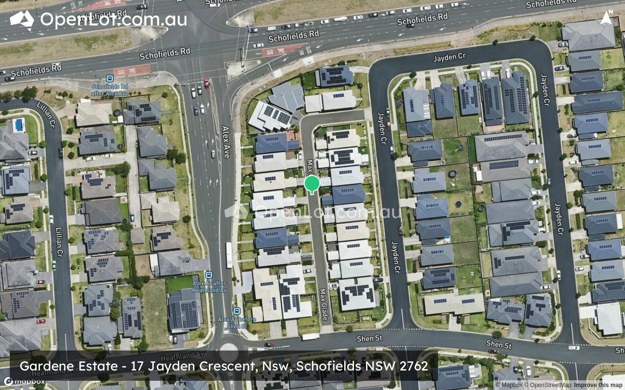Satellite image for Gardene Estate - 17 Jayden Crescent, Nsw, Schofields NSW 2762
