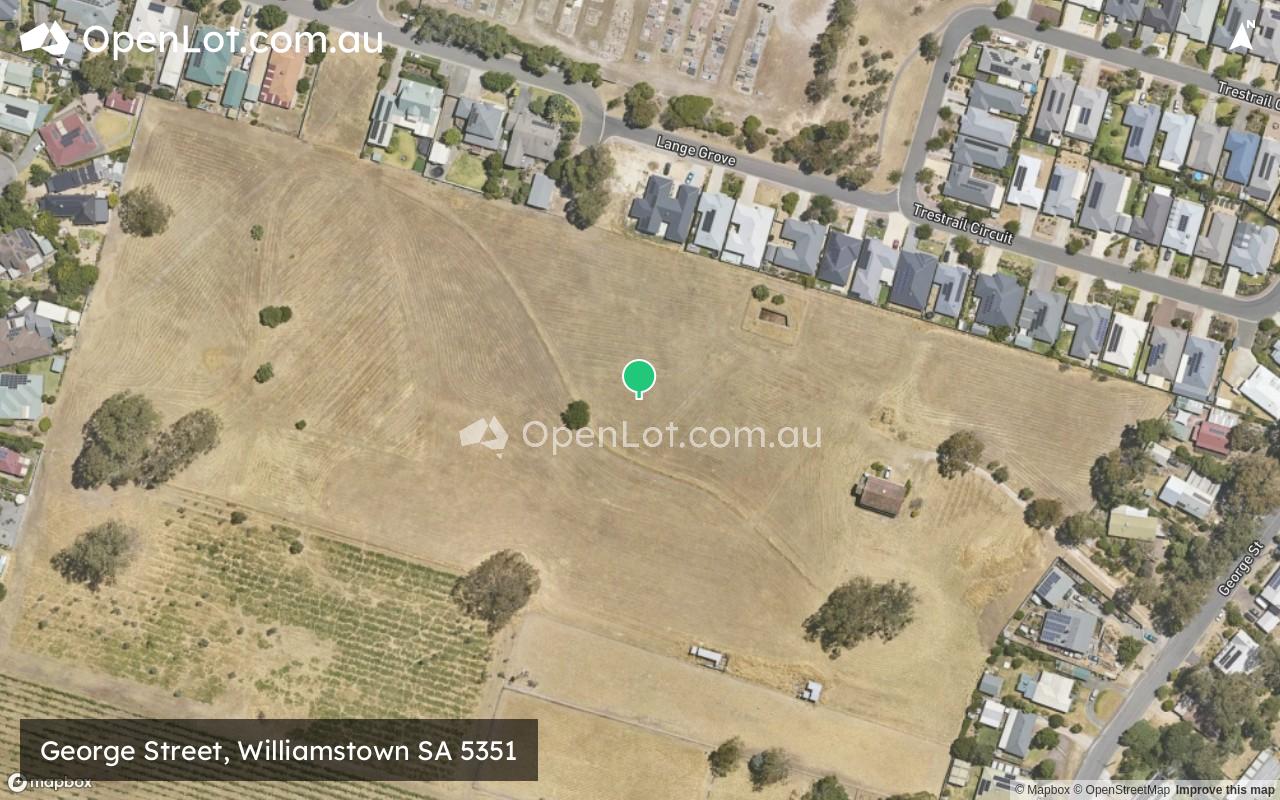 Satellite image for George Street, Williamstown SA 5351