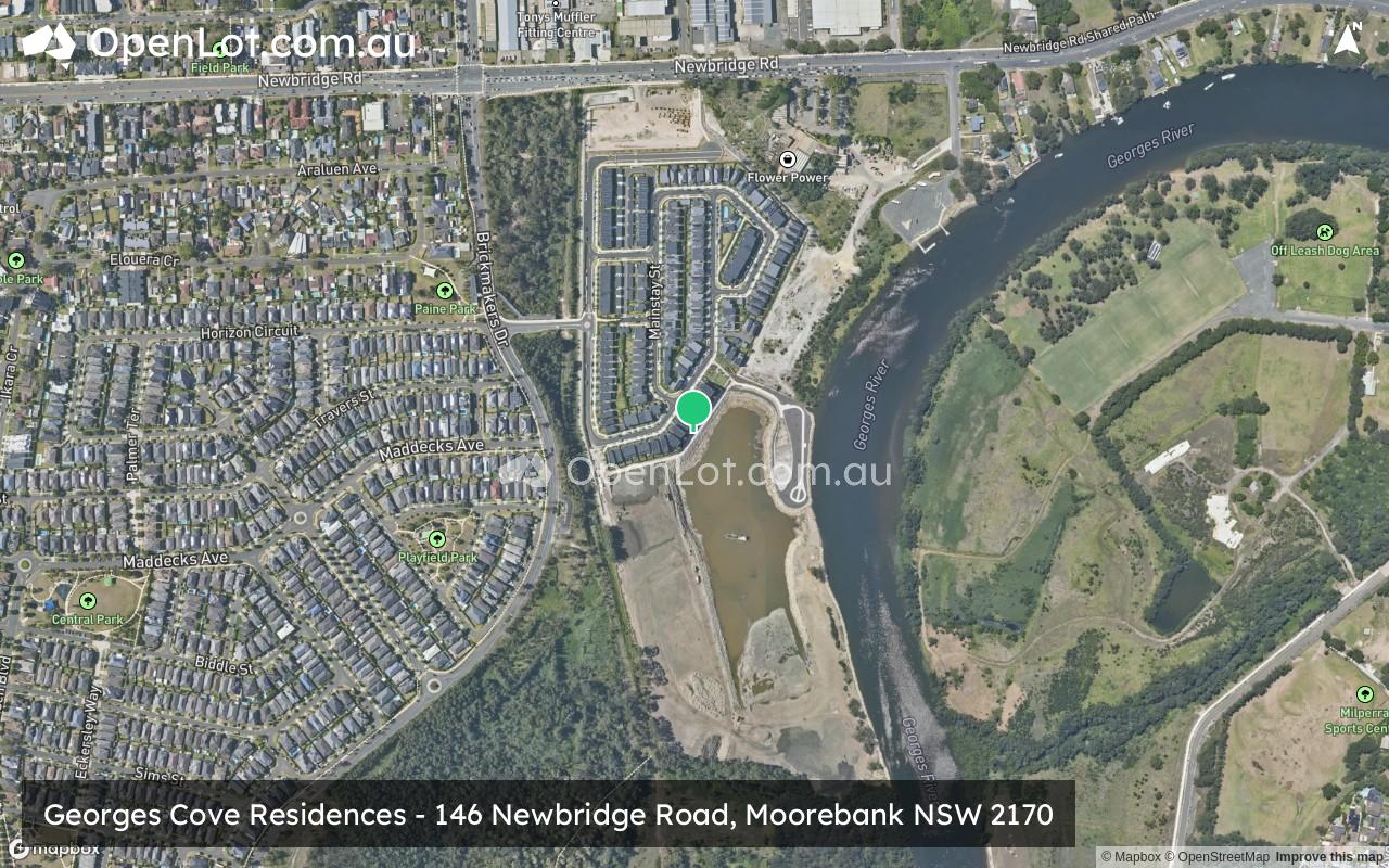 Satellite image for Georges Cove Residences - 146 Newbridge Road, Moorebank NSW 2170