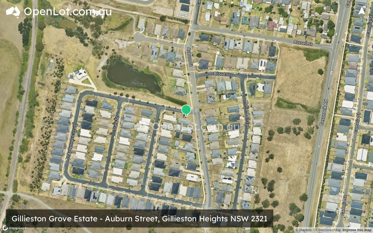 Satellite image for Gillieston Grove Estate - Auburn Street, Gillieston Heights NSW 2321