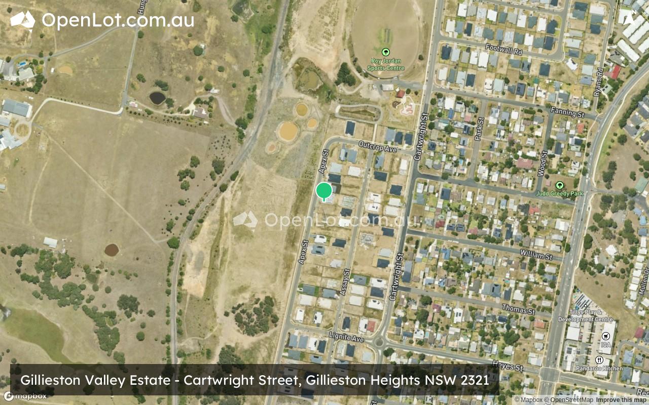 Satellite image for Gillieston Valley Estate - Cartwright Street, Gillieston Heights NSW 2321