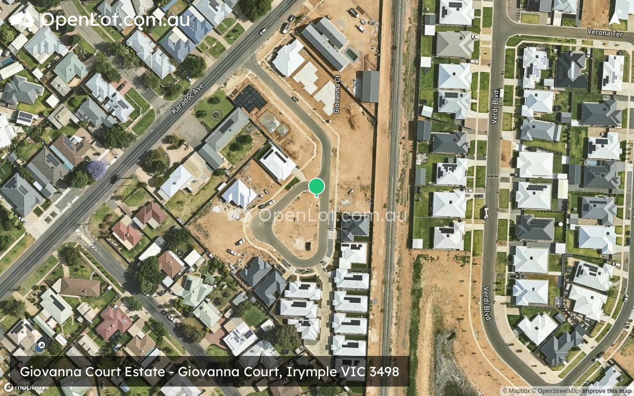 Satellite image for Giovanna Court Estate - Giovanna Court, Irymple VIC 3498