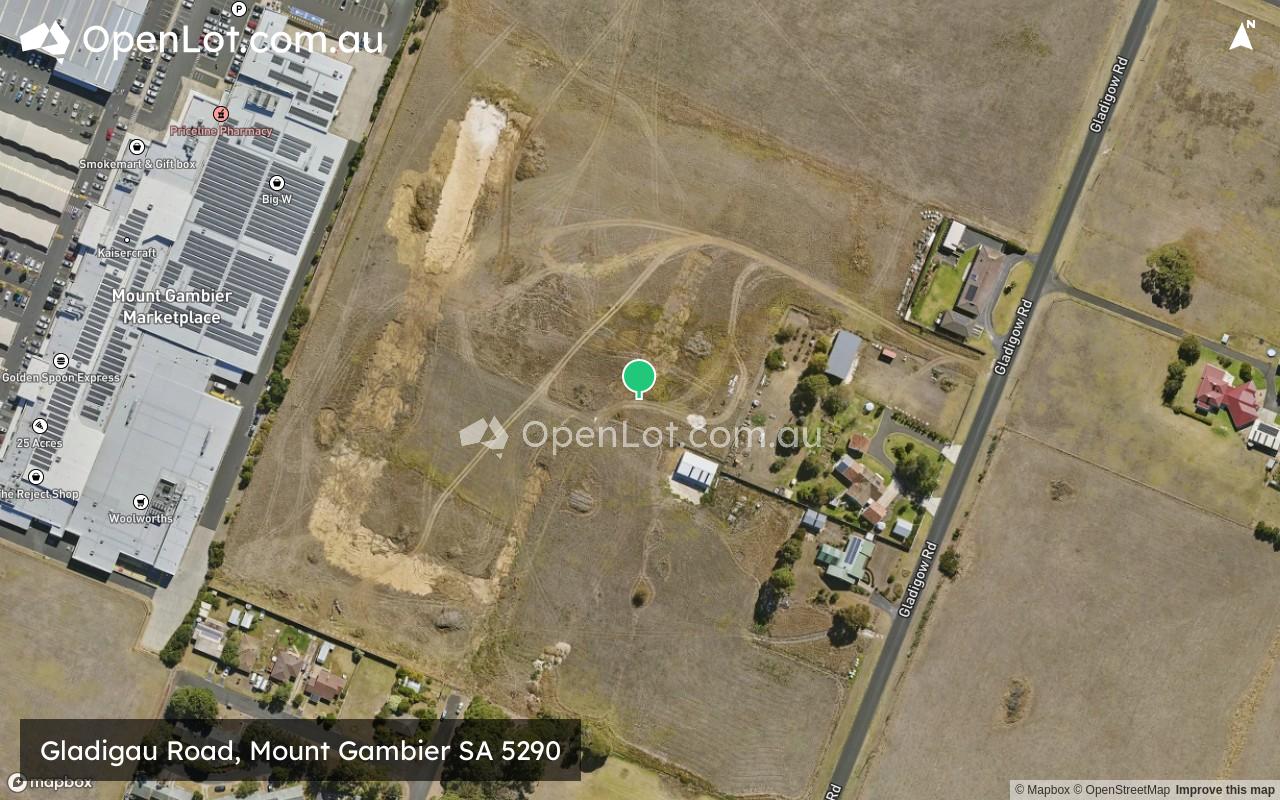 Satellite image for Gladigau Road, Mount Gambier SA 5290