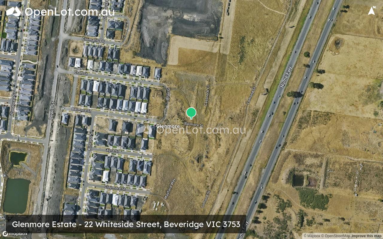 Satellite image for Glenmore Estate - 22 Whiteside Street, Beveridge VIC 3753