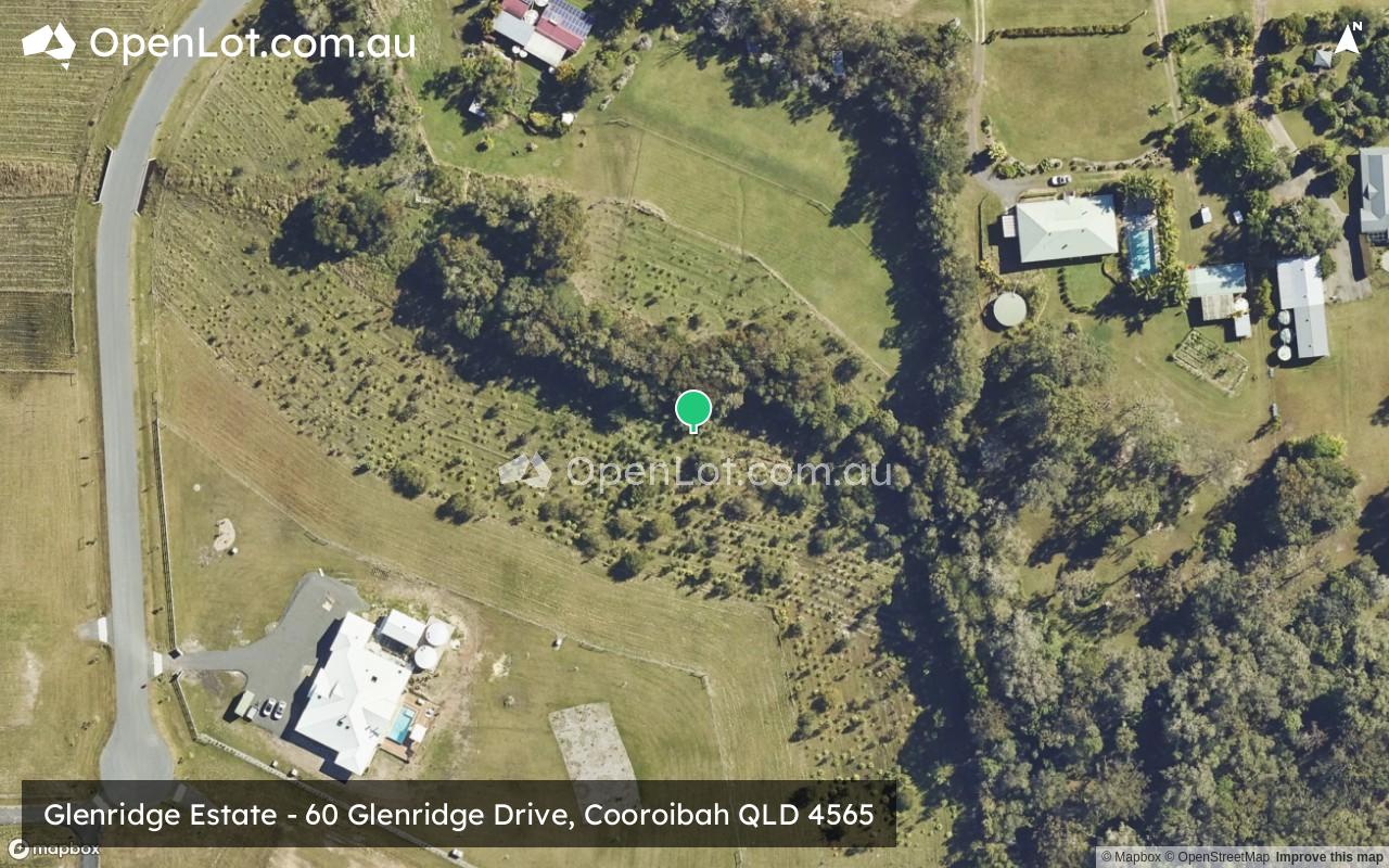 Satellite image for Glenridge Estate - 60 Glenridge Drive, Cooroibah QLD 4565