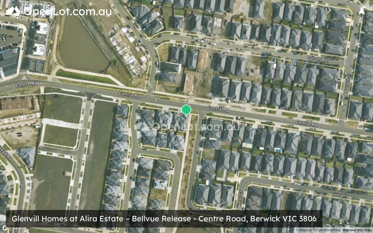 Satellite image for Glenvill Homes at Alira Estate – Bellvue Release - Centre Road, Berwick VIC 3806