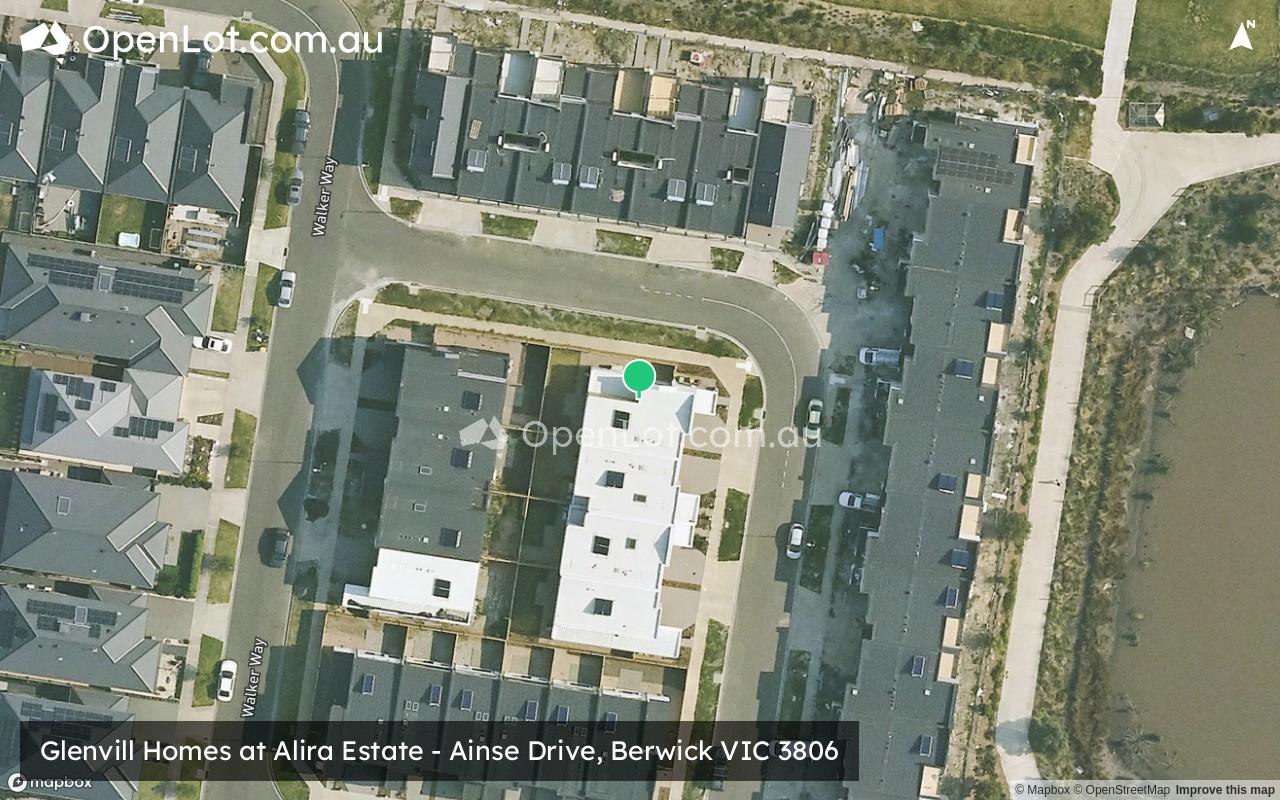 Satellite image for Glenvill Homes at Alira Estate - Ainse Drive, Berwick VIC 3806